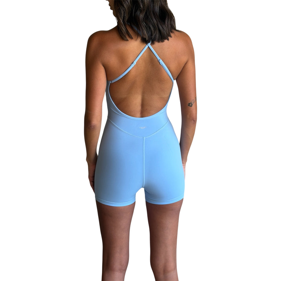 Open Back Cross-Strap Romper