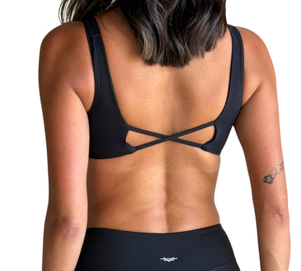 Wrap Front Cross-Back Bra