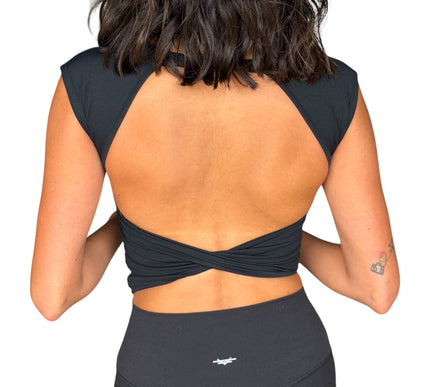 Open Back Crop Top