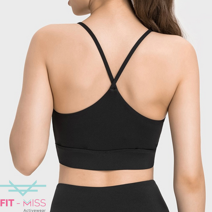 Pleat Edge Bra - Black