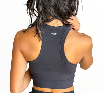 Racerback Padded Top - Black
