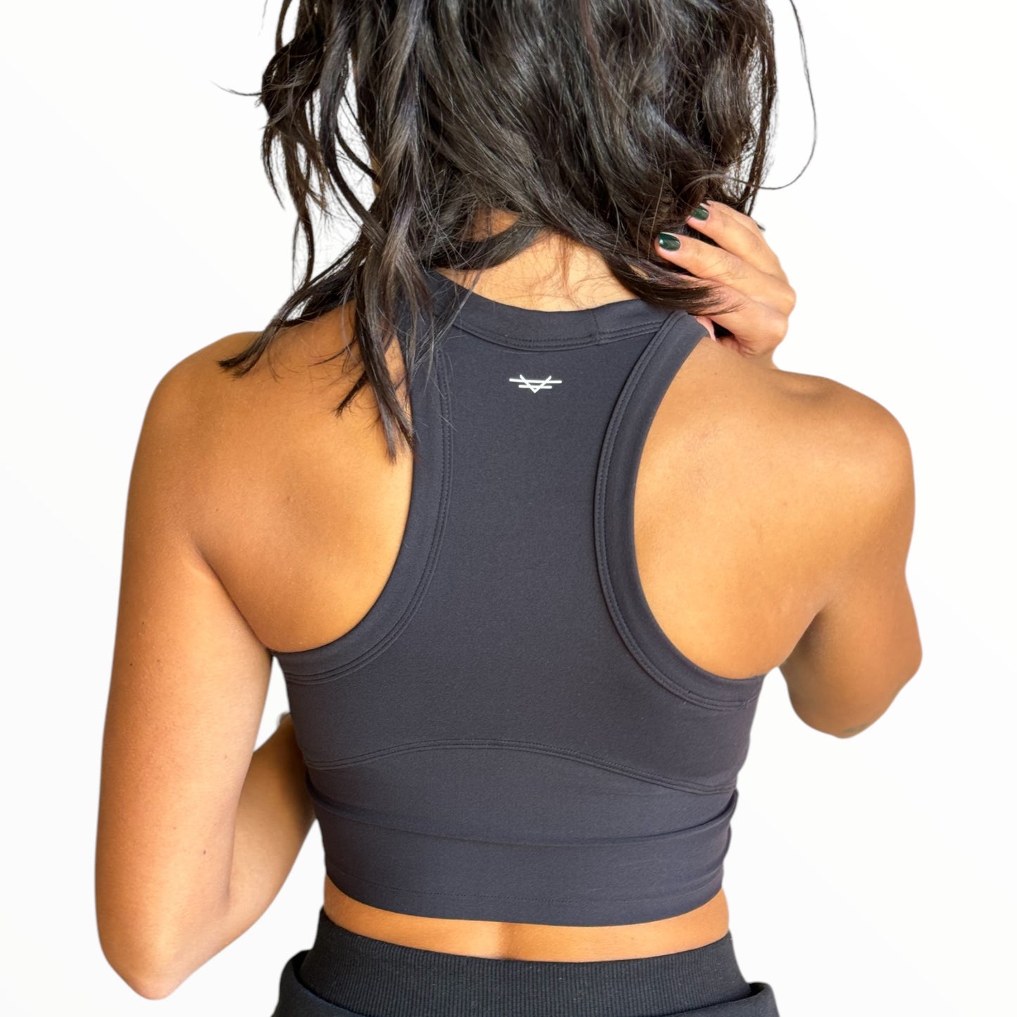 Racerback Padded Top - Black