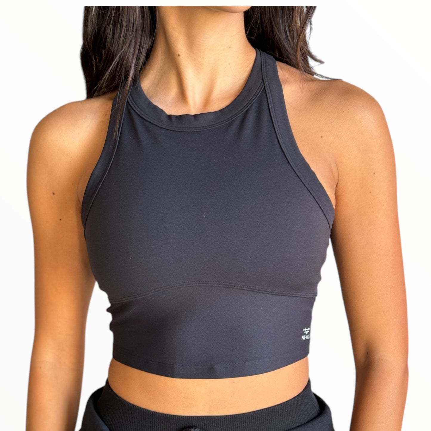 Racerback Padded Top - Black