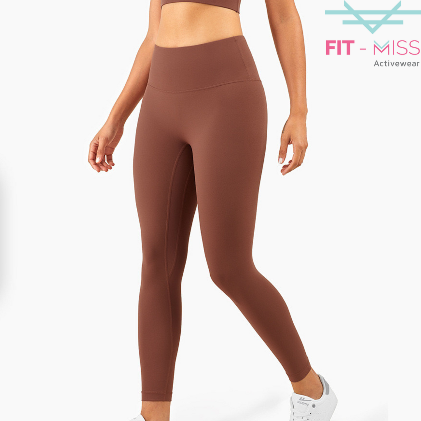 Seamless Front Basic Leggings - Ancient Copper