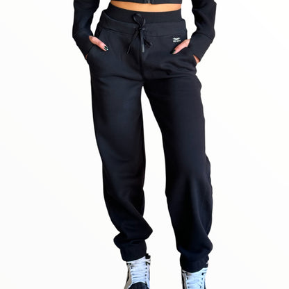 Street Style Fleece Set - Black