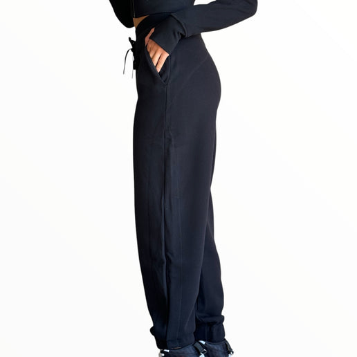 Street Style Fleece Set - Black