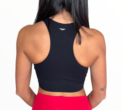 V-Active Crop Top - Black