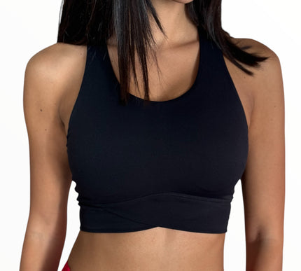 V-Active Crop Top - Black