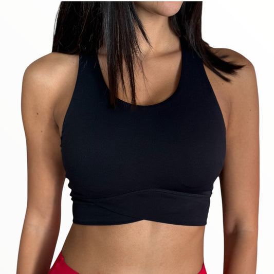 V-Active Crop Top - Black